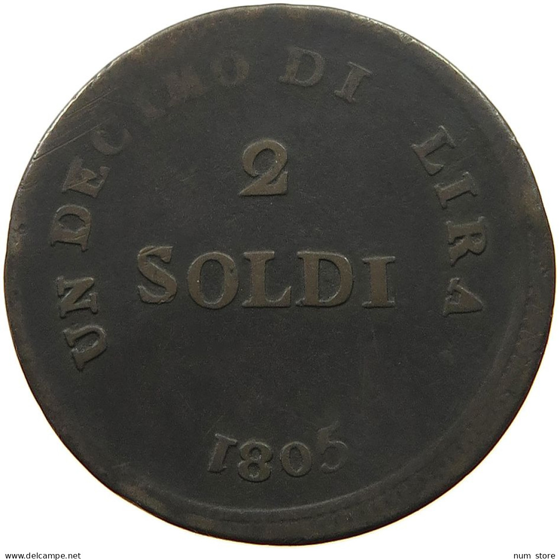 ITALY STATES FIRENZE 2 SOLDI 1805  #t060 0443 - Andere & Zonder Classificatie