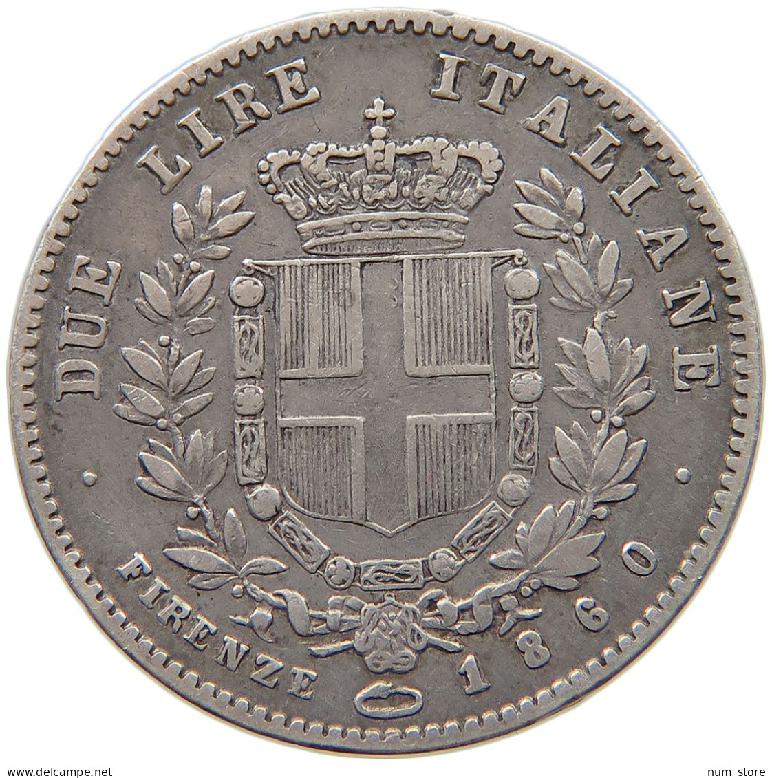 ITALY STATES FIRENZE 2 LIRE 1860  #t118 0123 - Otros & Sin Clasificación