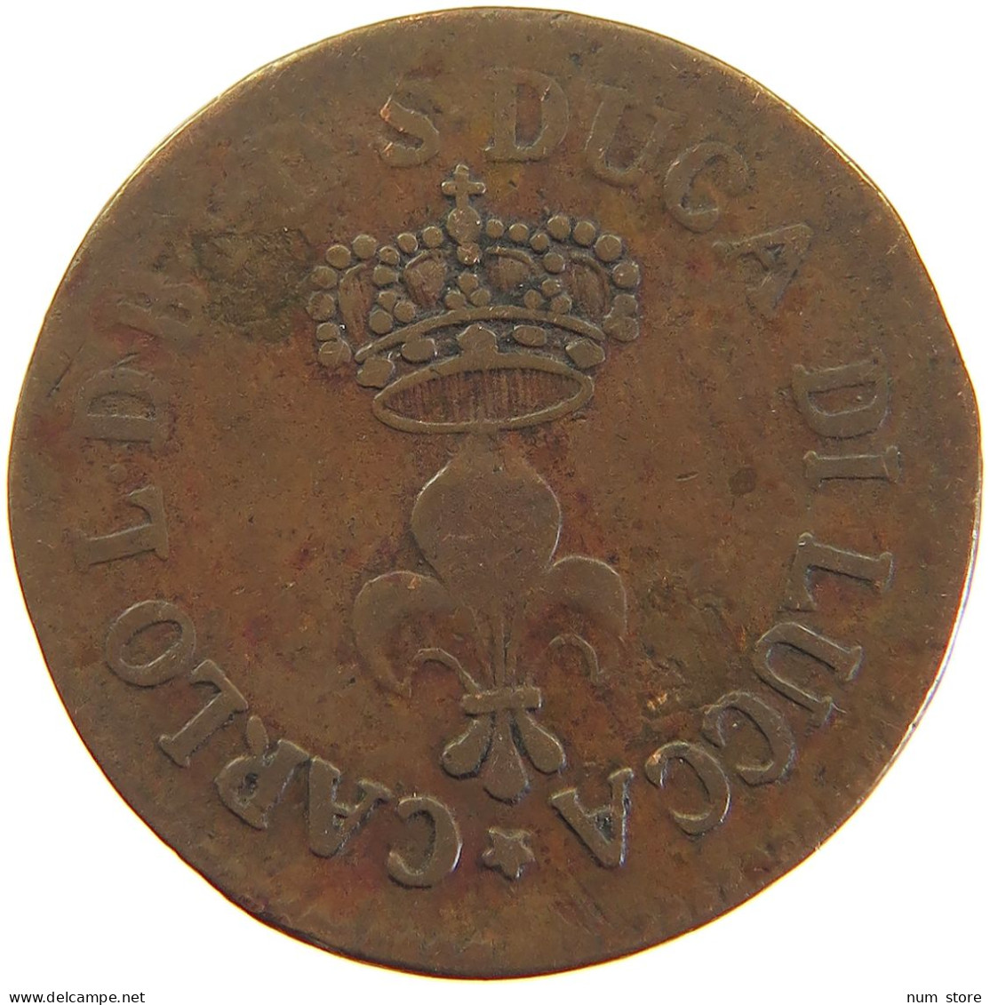 ITALY STATES LUCCA SOLDO 1826  #t016 0451 - Lucca