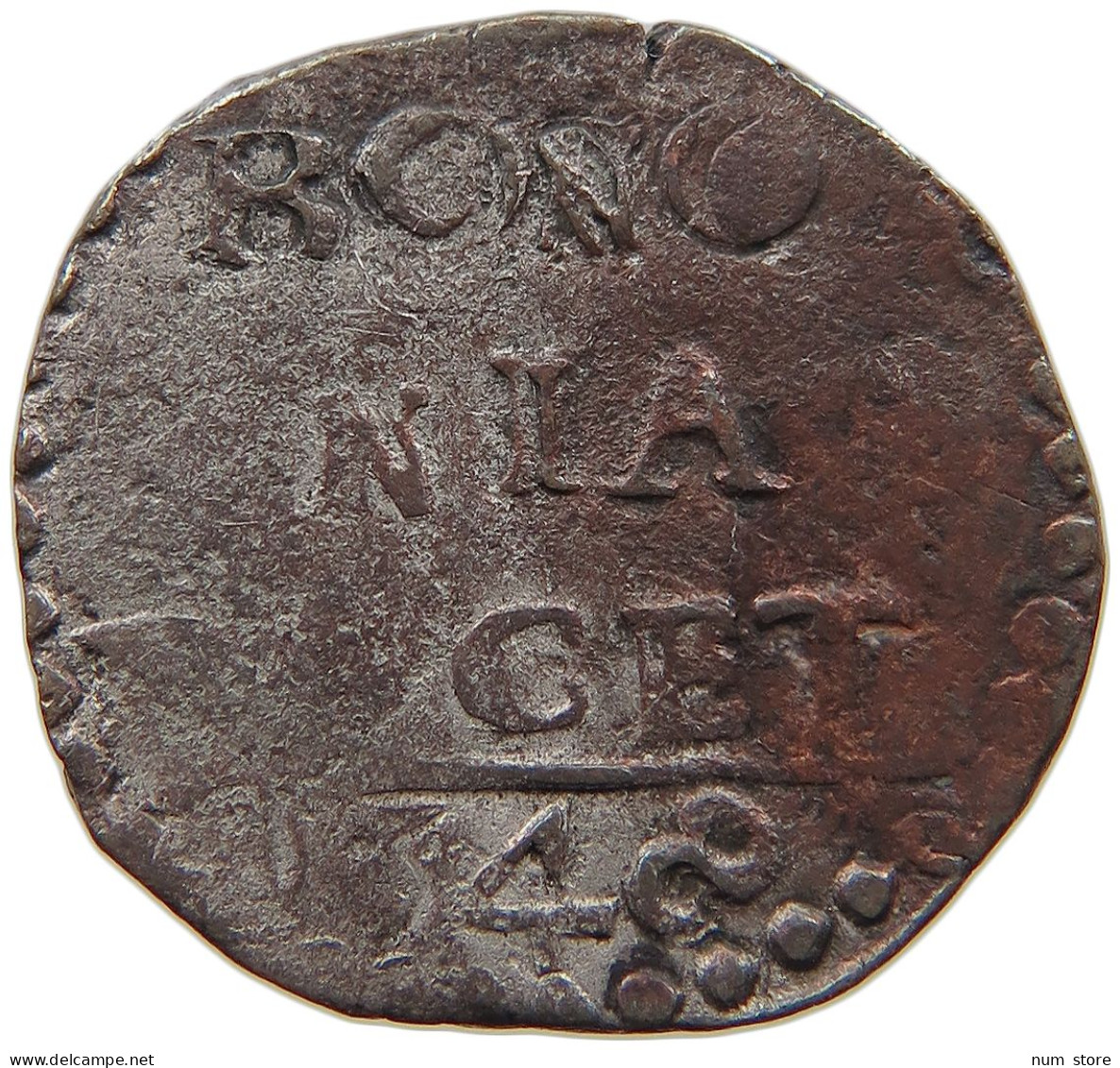 ITALY STATES BOLOGNA QUATTRINO 1648  #c041 0047 - Autres & Non Classés