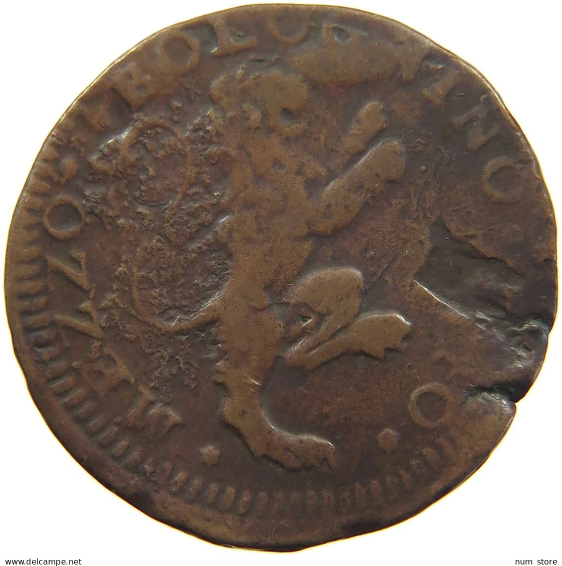 ITALY STATES BOLOGNA 1/2 BOLOGNINO 1740  #t001 0341 - Altri & Non Classificati