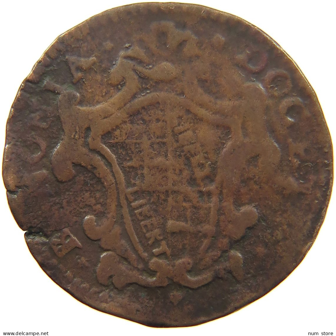 ITALY STATES BOLOGNA 1/2 BOLOGNINO 1740  #t001 0341 - Other & Unclassified