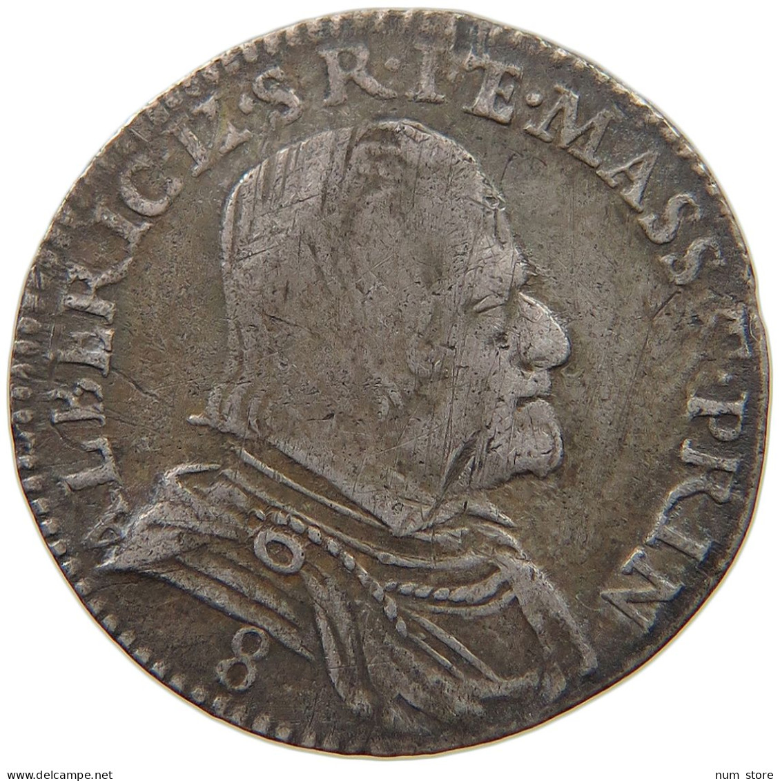 ITALY STATES 8 BOLOGNINI 1663 MASSA Alberigo II Cybo (1662-1690) #t108 0375 - Autres & Non Classés