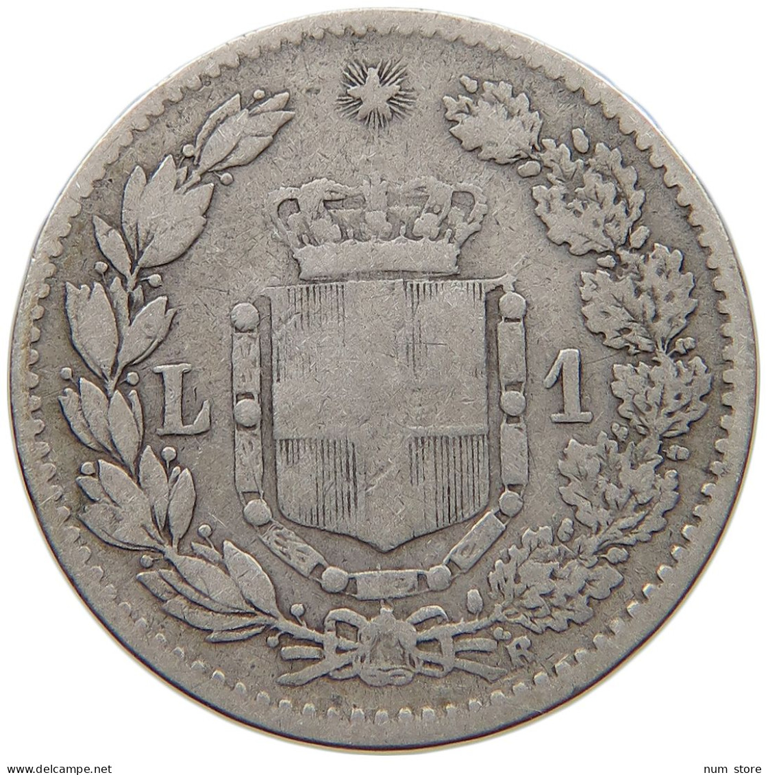 ITALY LIRA 1886 UMBERTO I. 1878-1900 #a081 0663 - 1878-1900 : Umberto I