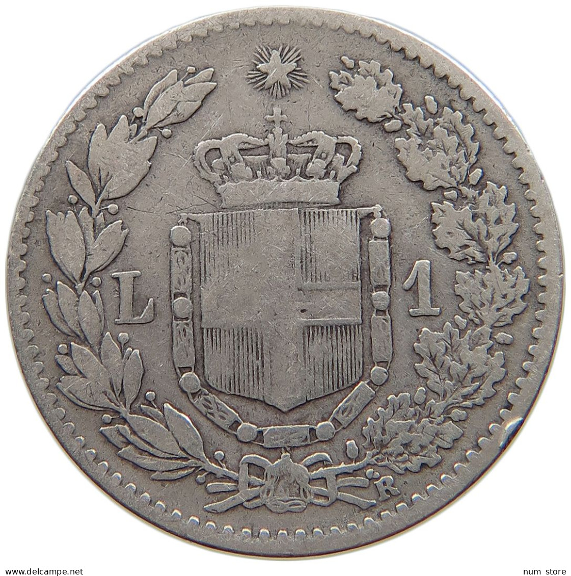 ITALY LIRA 1886 UMBERTO I. 1878-1900 #a081 0665 - 1878-1900 : Umberto I.