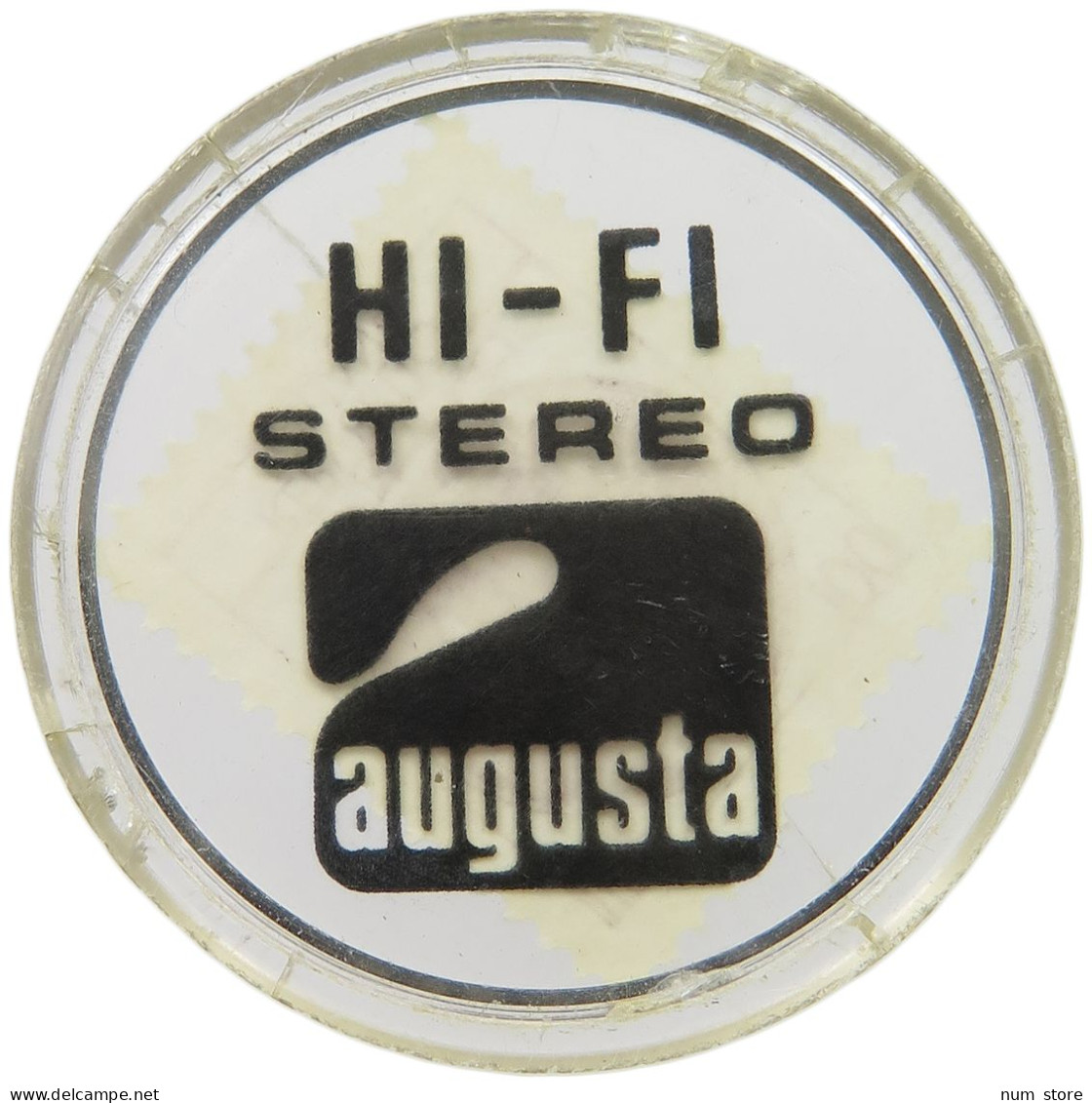 ITALY ENCASED POSTAGE STAMP  100 LIRE HI-FI STEREO AUGUSTA ENCASED POSTAGE STAMP #t086 0199 - Other & Unclassified
