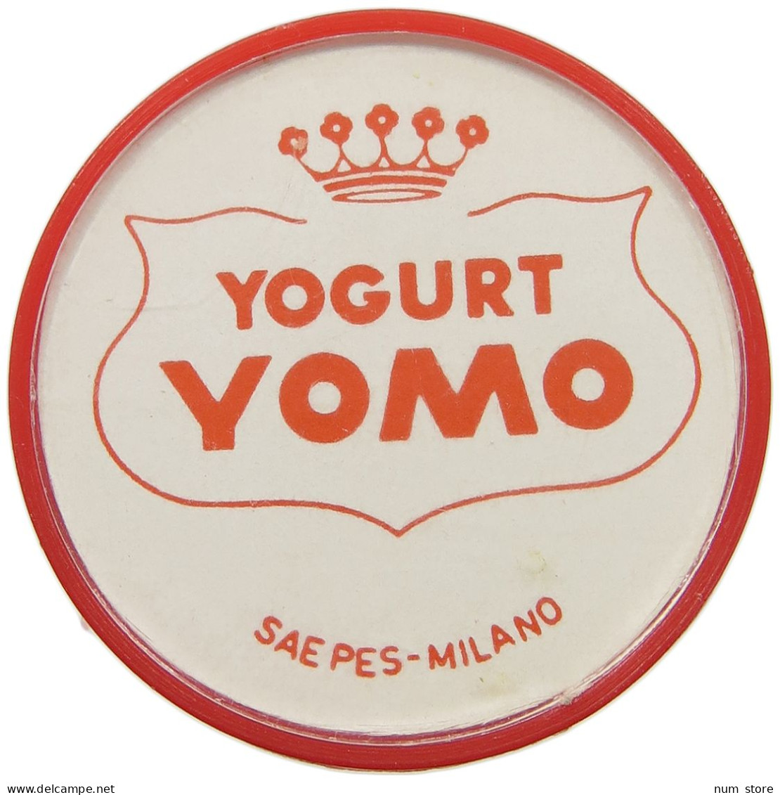 ITALY ENCASED POSTAGE STAMP  10 LIRE YOGURT YOMO ENCASED POSTAGE STAMP #t086 0205 - Altri & Non Classificati