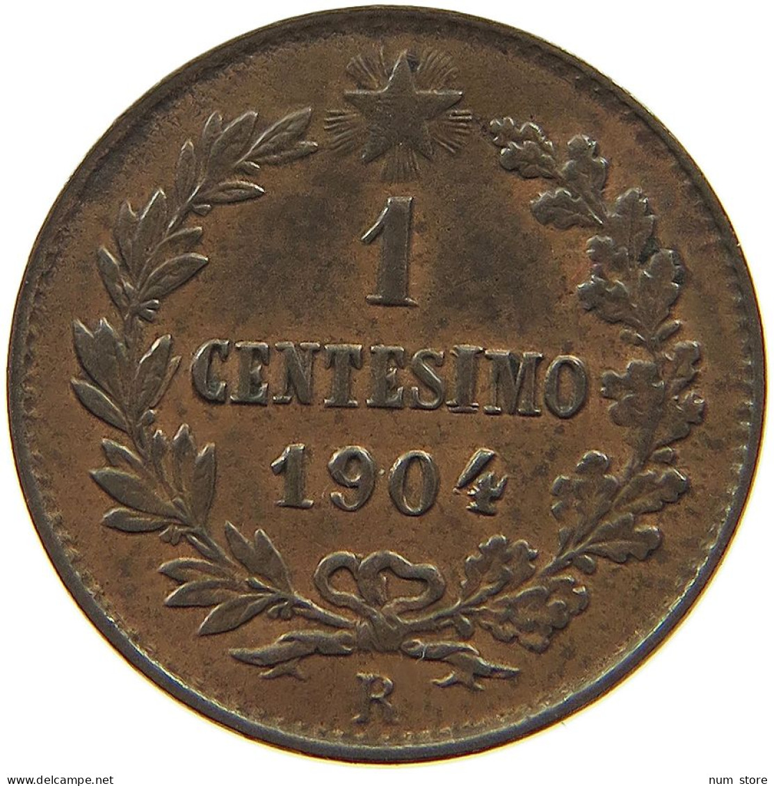 ITALY CENTESIMO 1904 R Vittorio Emmanuele III. (1900-1946) #t061 0429 - 1900-1946 : Vittorio Emanuele III & Umberto II