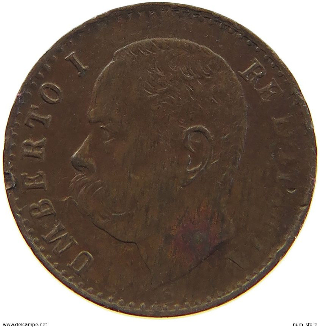 ITALY CENTESIMO 1900 R UMBERTO I. 1878-1900 #c050 0071 - 1878-1900 : Umberto I.