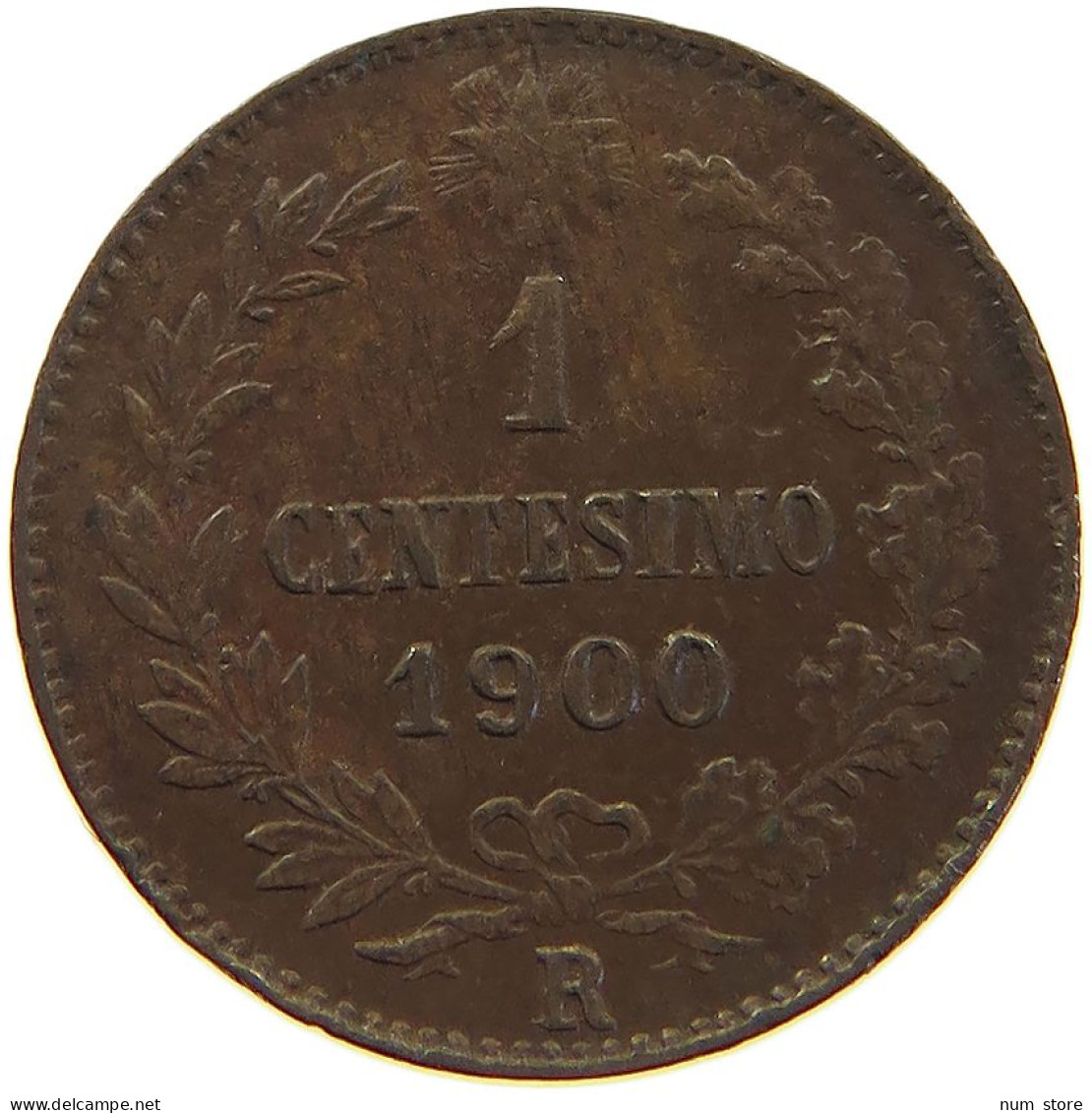 ITALY CENTESIMO 1900 R UMBERTO I. 1878-1900 #c050 0071 - 1878-1900 : Umberto I