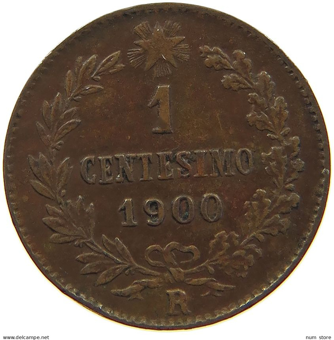 ITALY CENTESIMO 1900 R UMBERTO I. 1878-1900 #c019 0423 - 1878-1900 : Umberto I.