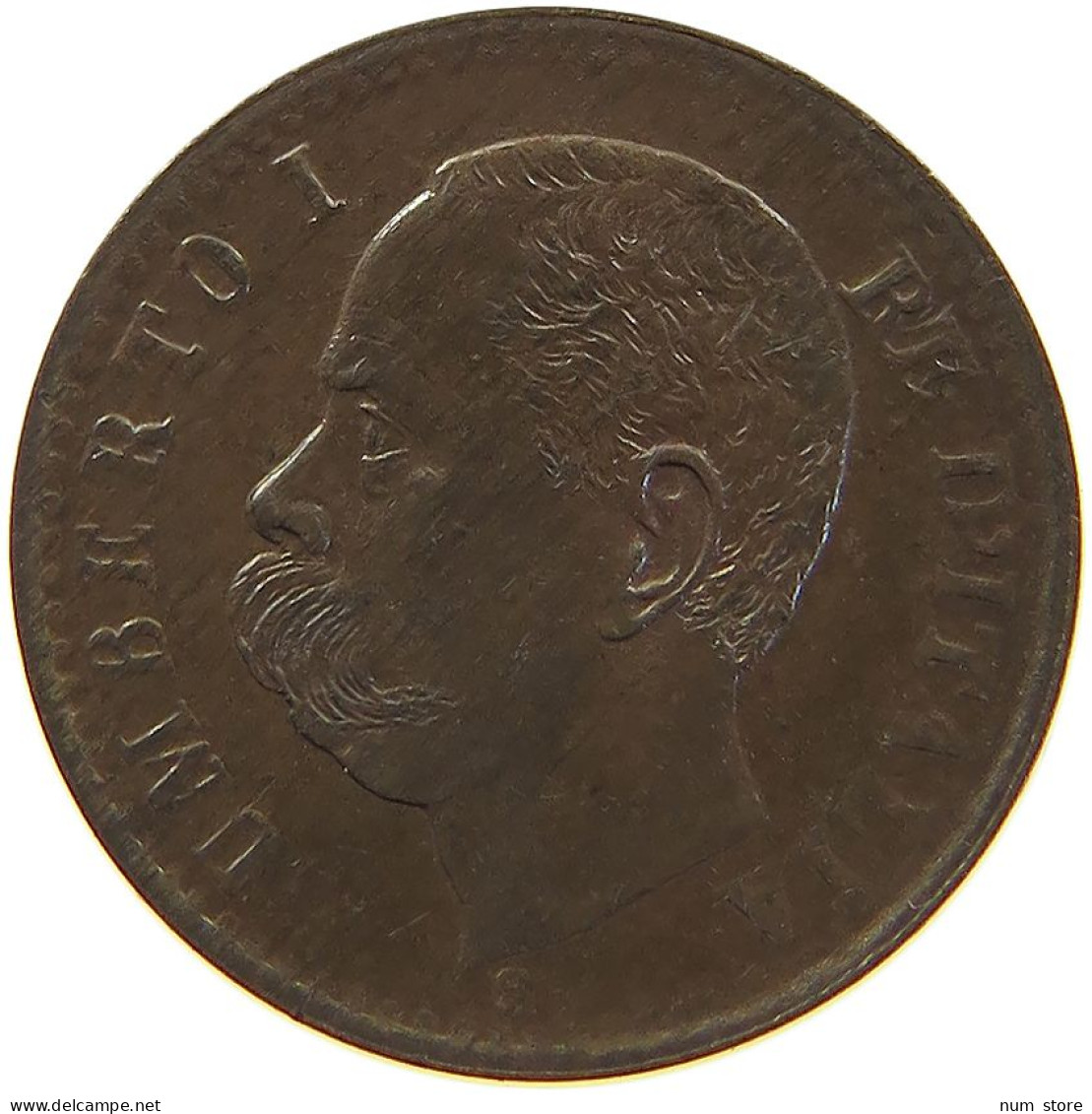 ITALY CENTESIMO 1900 R UMBERTO I. 1878-1900 #s003 0253 - 1878-1900 : Umberto I.