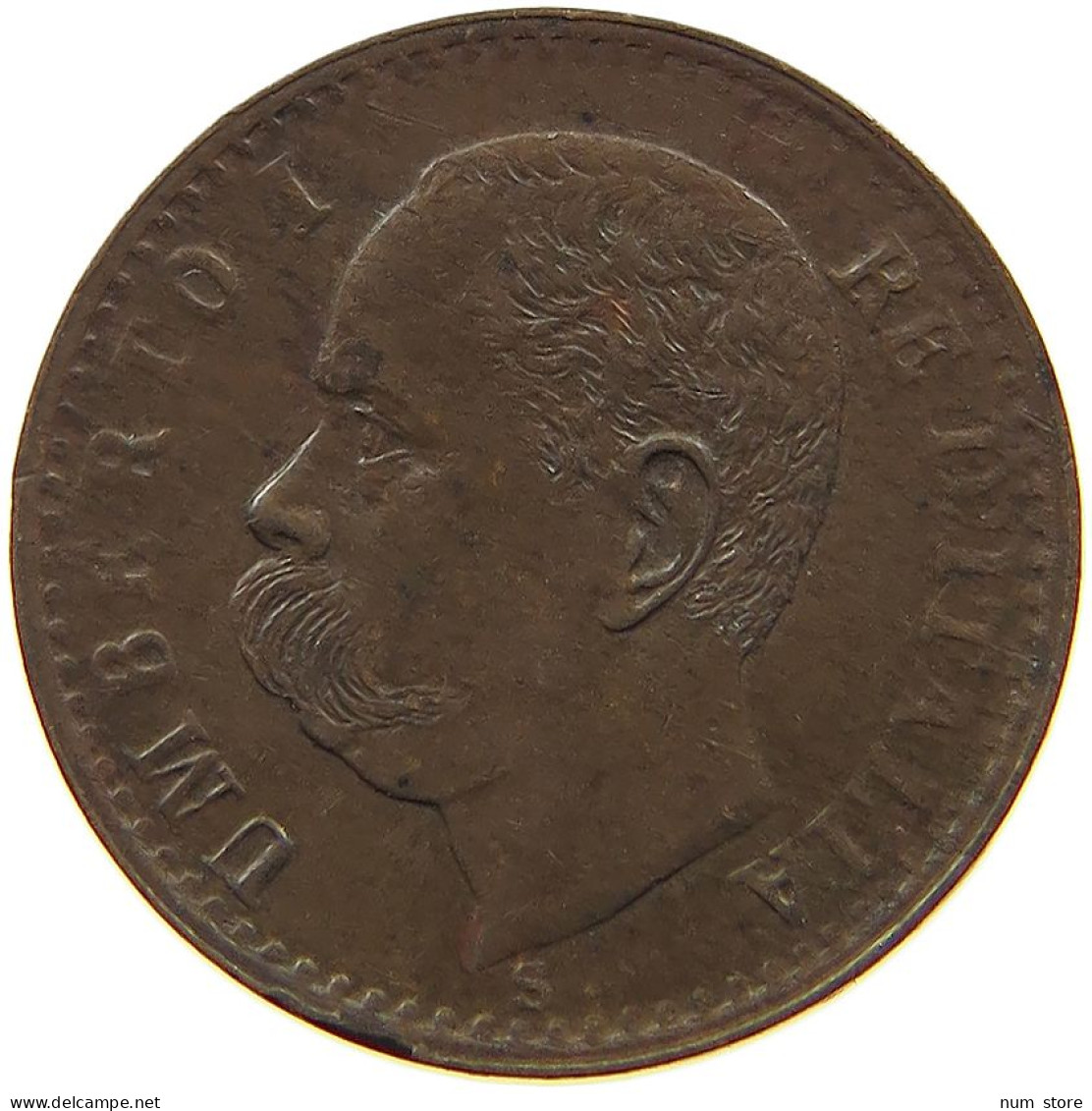 ITALY CENTESIMO 1900 R UMBERTO I. 1878-1900 #a015 0135 - 1878-1900 : Umberto I.