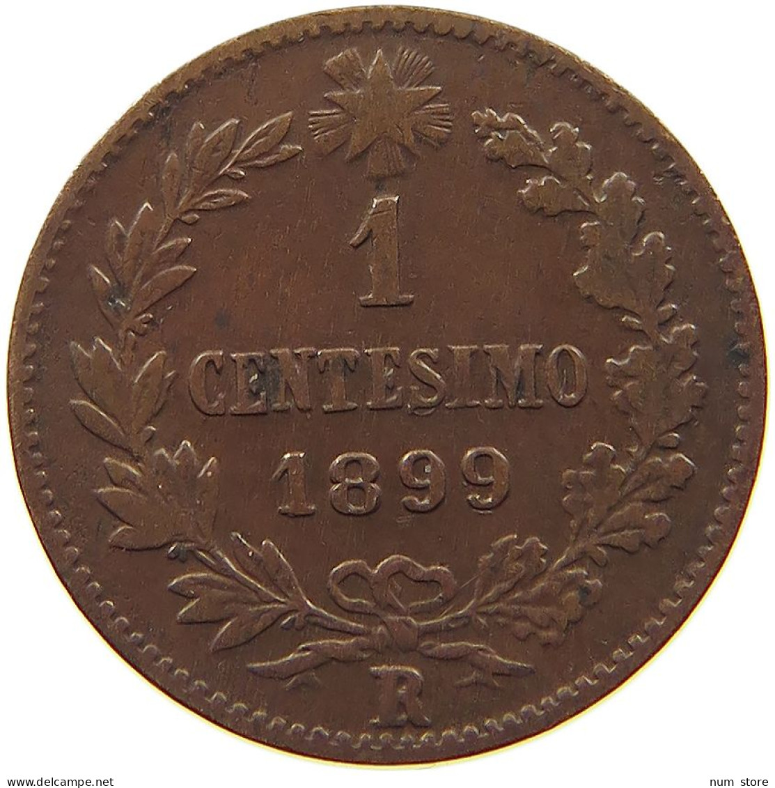ITALY CENTESIMO 1899 R UMBERTO I. 1878-1900 #a015 0133 - 1878-1900 : Umberto I