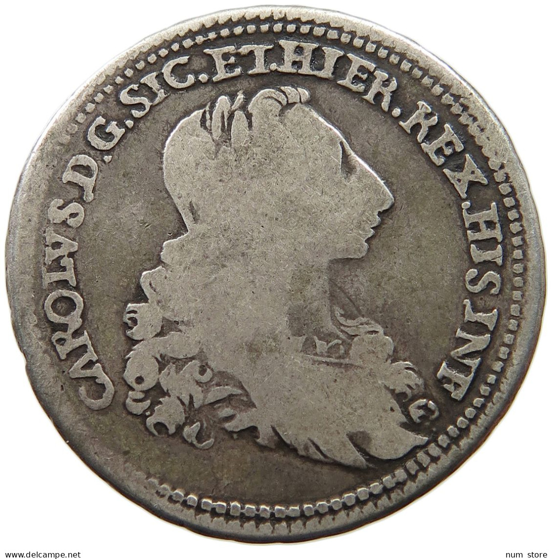 ITALY STATES SICILY 6 TARI 1735 FN  #t061 0467 - Sicile