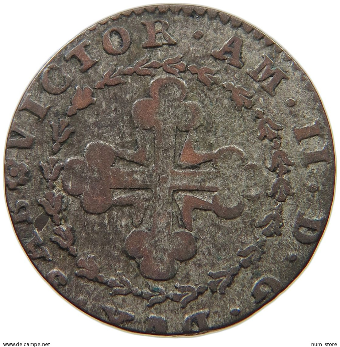 ITALY STATES SICILY 2.6 SOLDI 1691 VITTORIO AMEDEO II. #t107 0413 - Sizilien