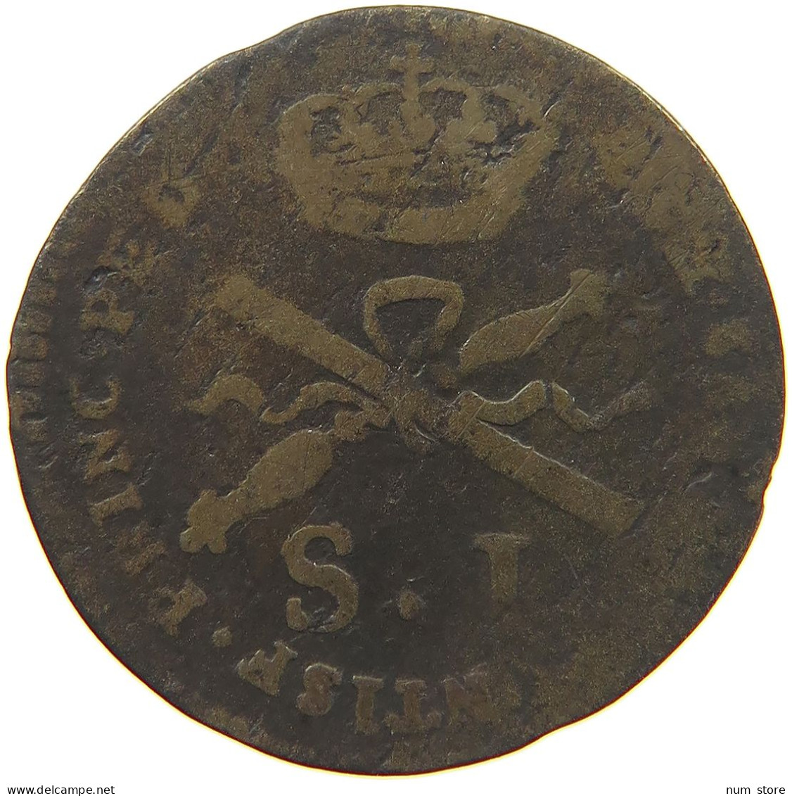 ITALY STATES SARDINIA SOLDO 1769 CARLO EMANUELE #t001 0151 - Italian Piedmont-Sardinia-Savoie