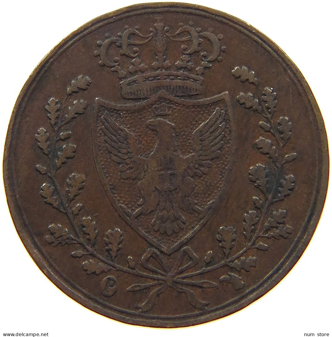 ITALY STATES SARDINIA CENTESIMO 1826 Carlo Felice 1821-1831 #s001 0165 - Italian Piedmont-Sardinia-Savoie