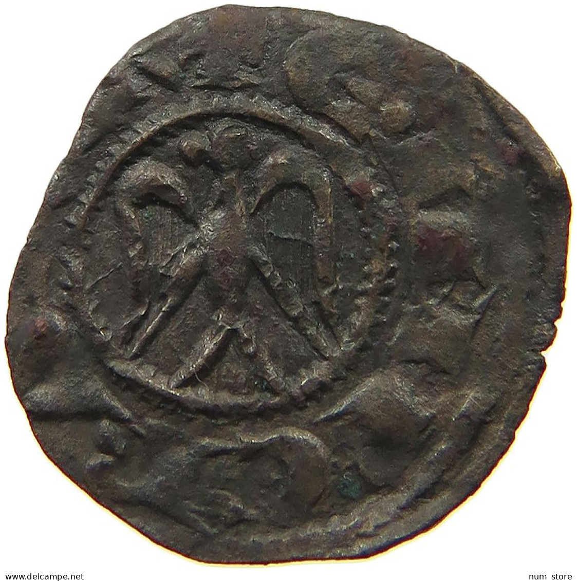 ITALY STATES SICILY BI DENARO 1191-1197 Enrico VI (1191-1197). BI Denaro SICILY MESSINA #t157 0203 - Sicilia