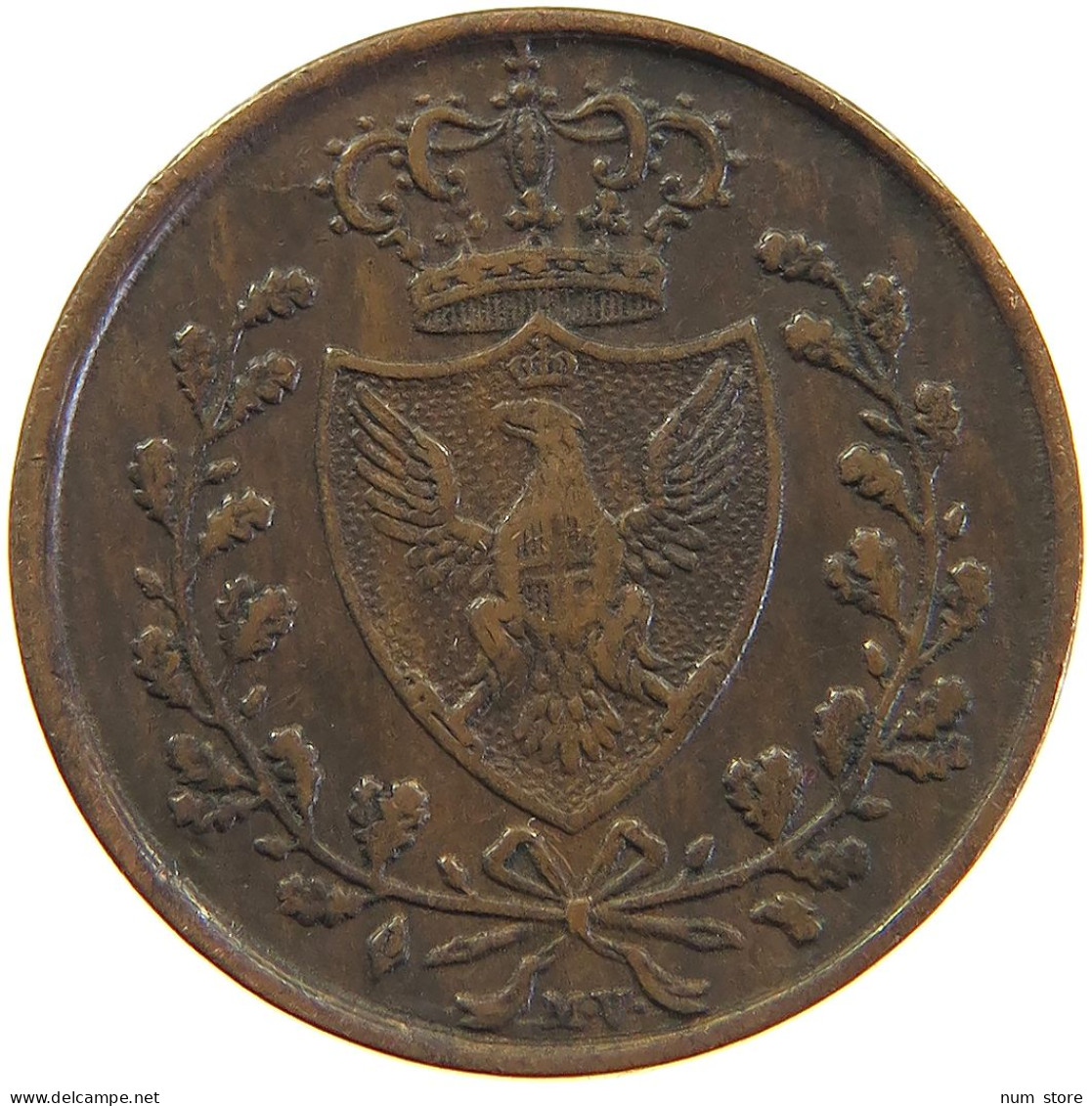 ITALY STATES SARDINIA 3 CENTESIMI 1826 L TORINO Carlo Felice 1821-1831 #t016 0361 - Piemont-Sardinien-It. Savoyen