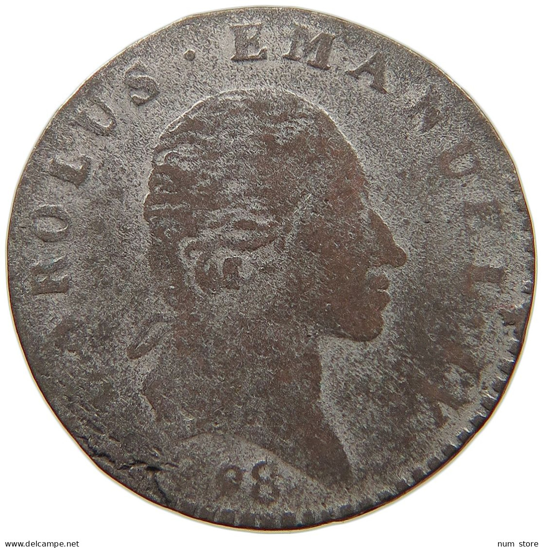 ITALY STATES SARDINIA 2.6 SOLDI 1798 CARLO EMANUELE IV. (1796-1802) #t107 0423 - Italian Piedmont-Sardinia-Savoie