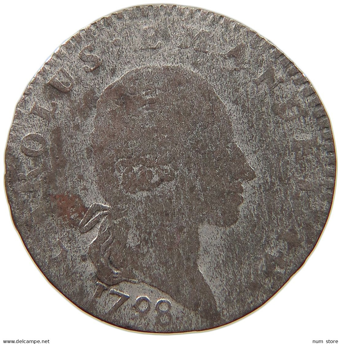 ITALY STATES SARDINIA 2.6 SOLDI 1798 CARLO EMANUELE IV. (1796-1802) #t107 0427 - Piemonte-Sardinië- Italiaanse Savoie