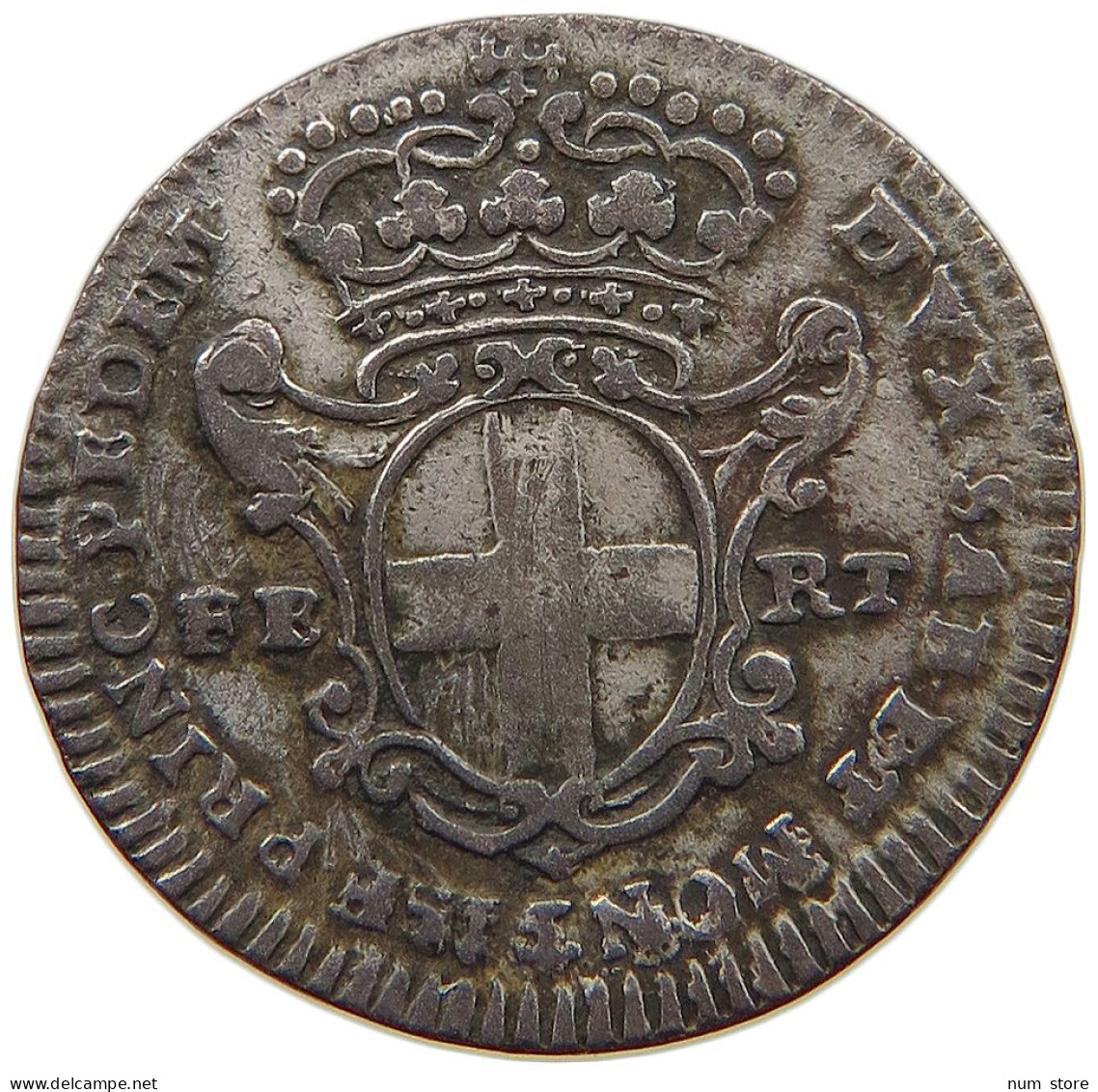 ITALY STATES SARDINIA 2.6 SOLDI 1747 Carlo Emanuele III. RARE #t107 0369 - Piemont-Sardinien-It. Savoyen