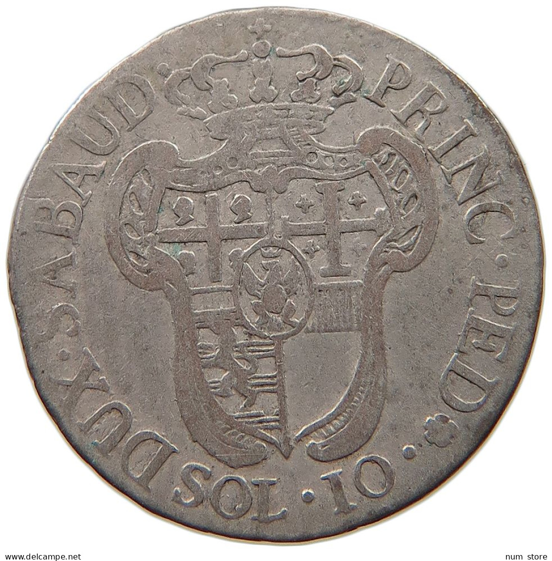 ITALY STATES SARDINIA 10 SOLDI 1794 Vittorio Amadeo III., 1773-1796. #t107 0361 - Italian Piedmont-Sardinia-Savoie