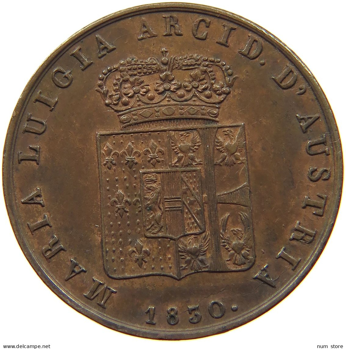 ITALY STATES PARMA 5 CENTESIMI 1830  #t145 0447 - Parme