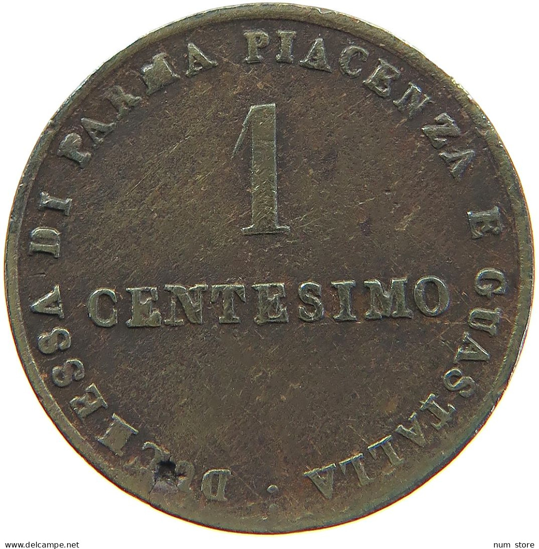 ITALY STATES PARMA CENTESIMO 1830 Maria Luigia, 1815 - 1847 #t018 0279 - Parma