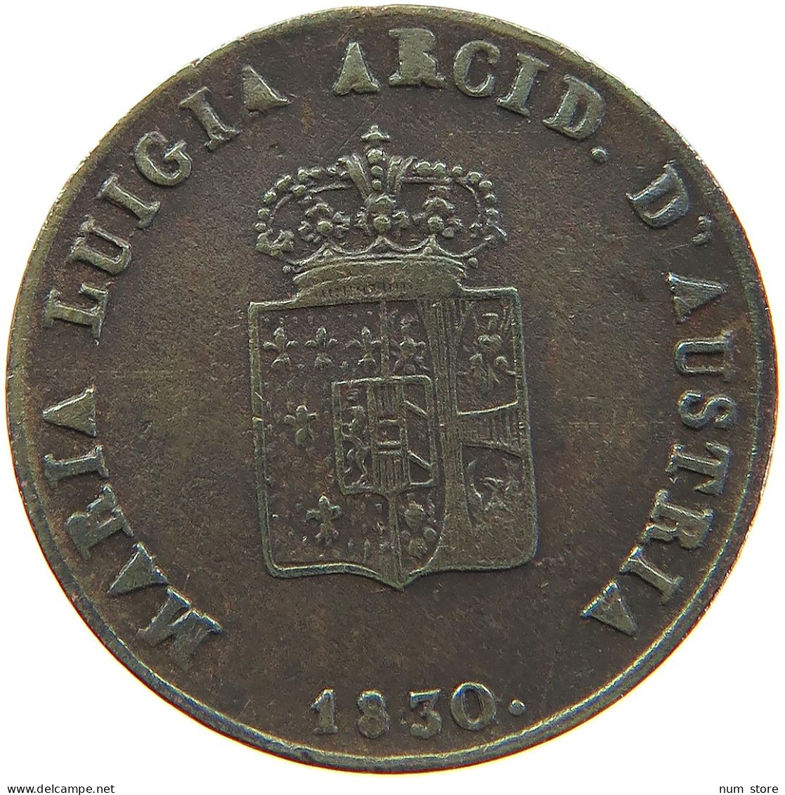 ITALY STATES PARMA CENTESIMO 1830 Maria Luigia, 1815 - 1847 #t018 0279 - Parma