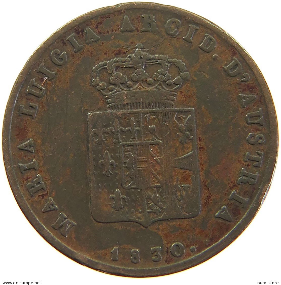 ITALY STATES PARMA 3 CENTESIMI 1830 Maria Luigia, 1815 - 1847 #t016 0257 - Parma