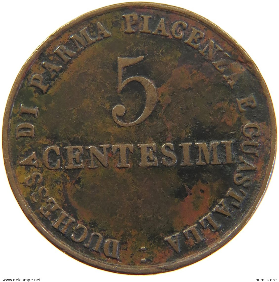 ITALY STATES PARMA 5 CENTESIMI 1830 Maria Luigia, 1815 - 1847 #t016 0241 - Parme