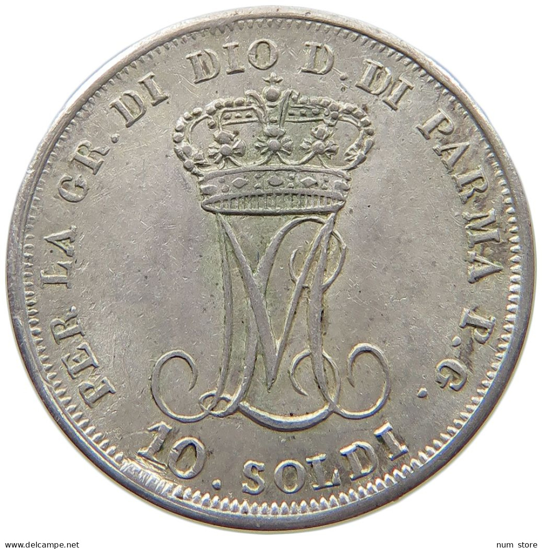 ITALY STATES PARMA 10 SOLDI 1815  #t005 0257 - Parme