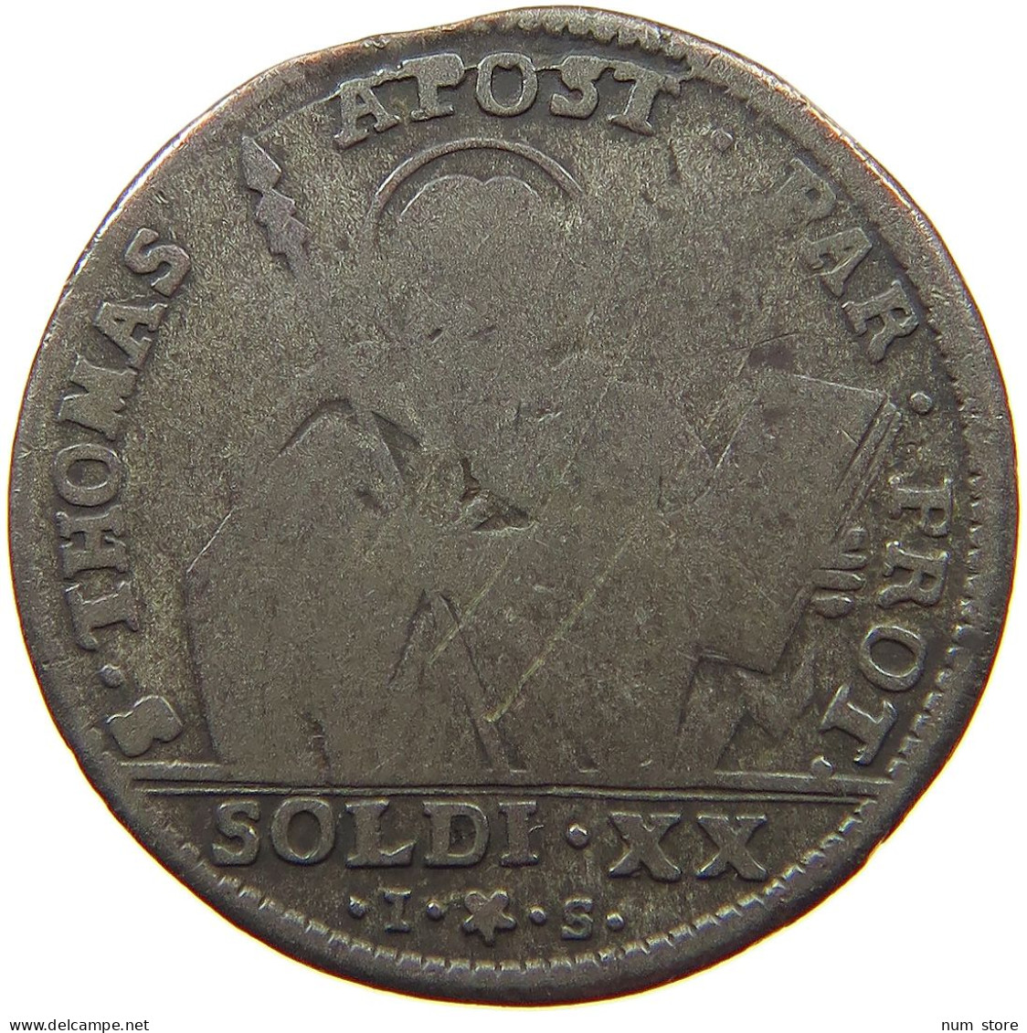 ITALY STATES PARMA 20 SOLDI 1787  #t146 0123 - Parme