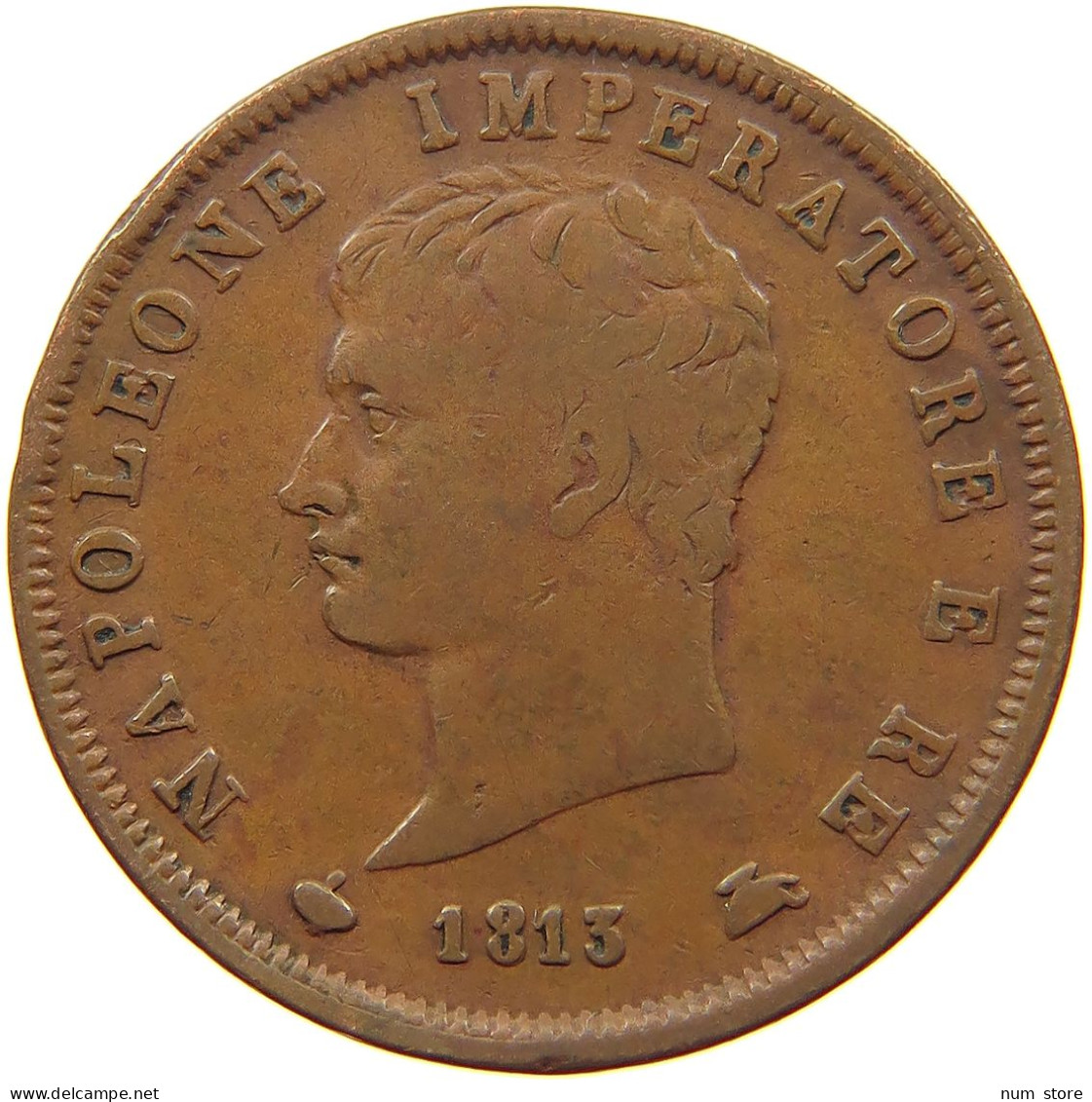 ITALY STATES NAPOLEON I. SOLDO 1813 M Napoleon I. (1804-1814, 1815) #t145 0441 - Napoleonic