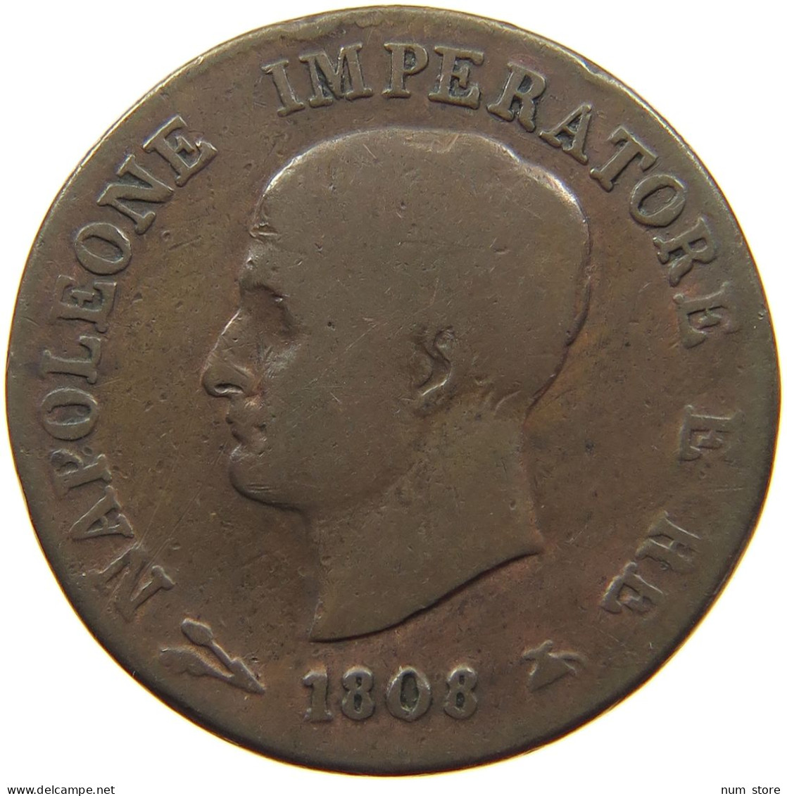 ITALY STATES NAPOLEON I. SOLDO 1808 B Napoleon I. (1804-1814, 1815) #t144 0827 - Napoléonniennes