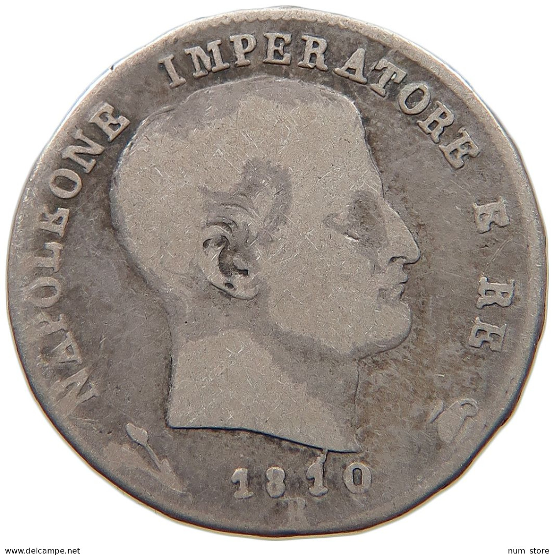 ITALY STATES NAPOLEON I. LIRA 1810 B Napoleon I. (1804-1814, 1815) #t107 0331 - Napoléonniennes