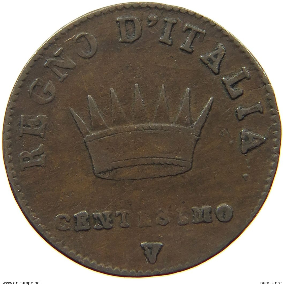 ITALY STATES NAPOLEON I. CENTESIMO 1811/00 V Napoleon I. (1804-1814, 1815) #t144 0889 - Napoleonische