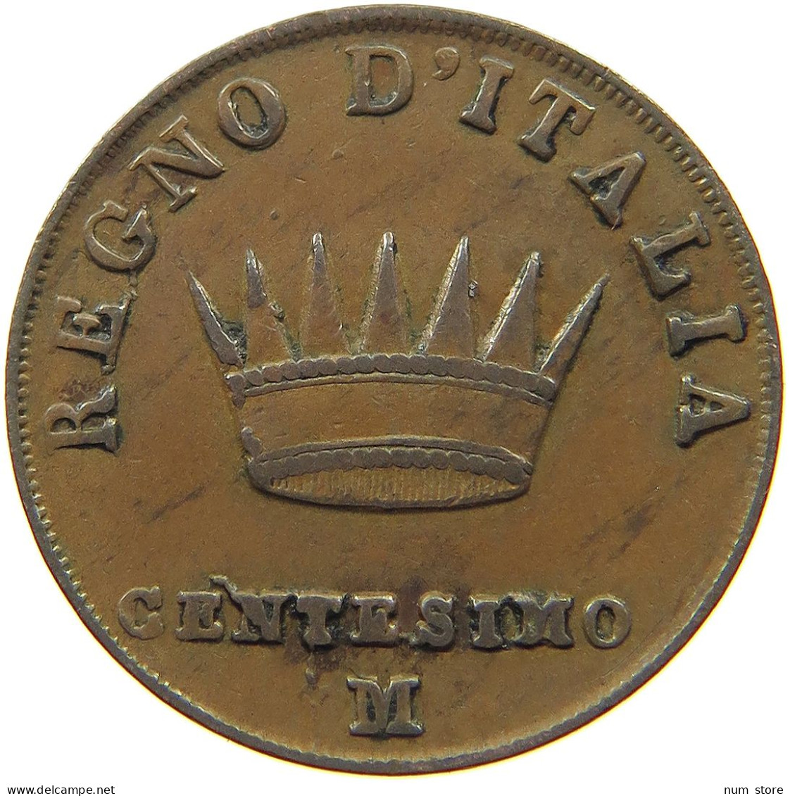 ITALY STATES NAPOLEON I. CENTESIMO 1813 M Napoleon I. (1804-1814, 1815) #t063 0449 - Napoleoniche