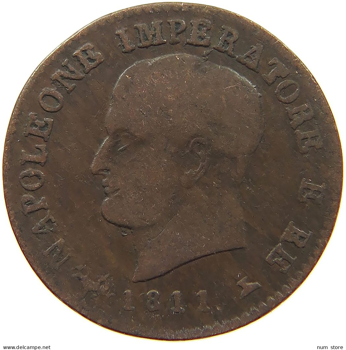 ITALY STATES NAPOLEON I. CENTESIMO 1811 V Napoleon I. (1804-1814, 1815) #s078 0969 - Napoléonniennes