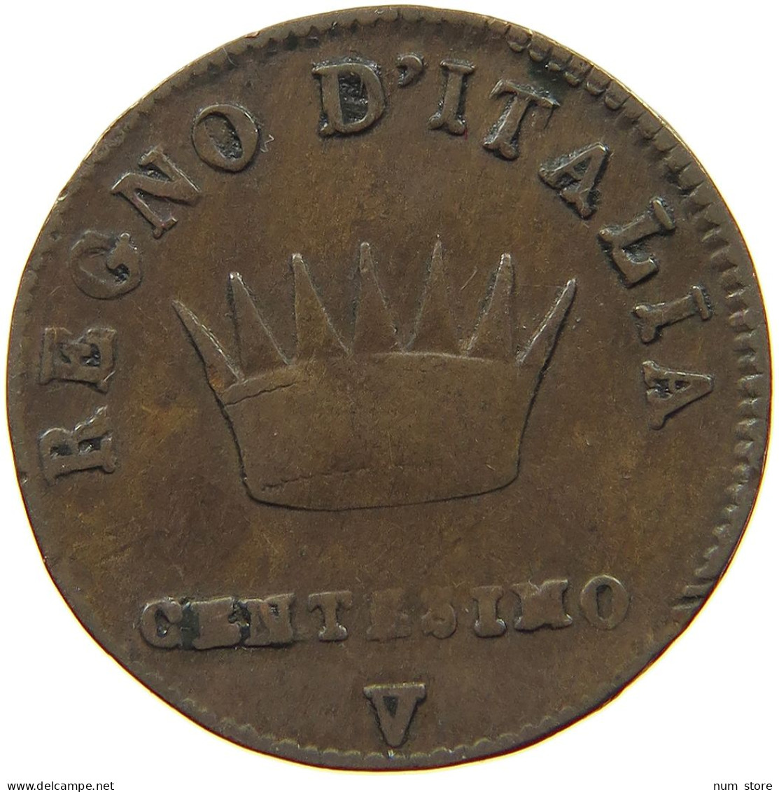 ITALY STATES NAPOLEON I. CENTESIMO 1811 V Napoleon I. (1804-1814, 1815) #t144 0879 - Napoleonic