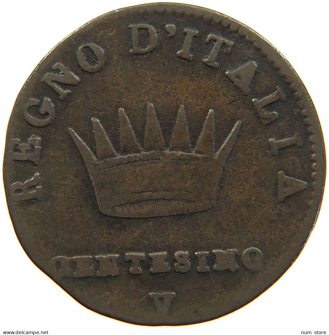 ITALY STATES NAPOLEON I. CENTESIMO 1811 V Napoleon I. (1804-1814, 1815) #c039 0177 - Napoleoniche
