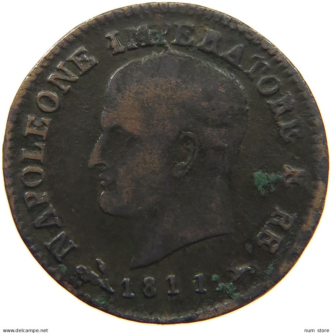 ITALY STATES NAPOLEON I. CENTESIMO 1811 B Napoleon I. (1804-1814, 1815) #t161 0395 - Napoleonic