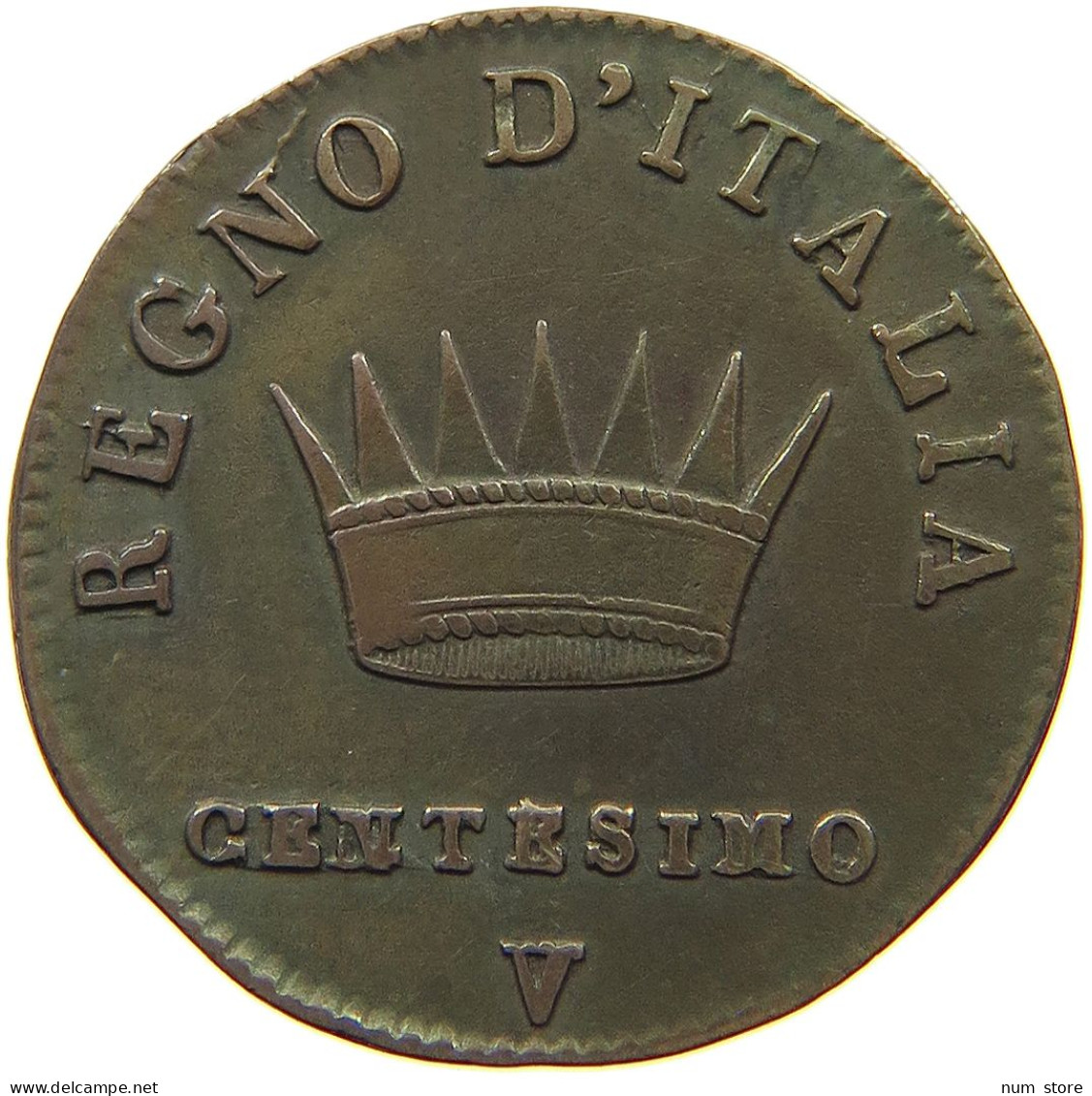 ITALY STATES NAPOLEON I. CENTESIMO 1810 V Napoleon I. (1804-1814, 1815) #t075 0069 - Napoleontisch