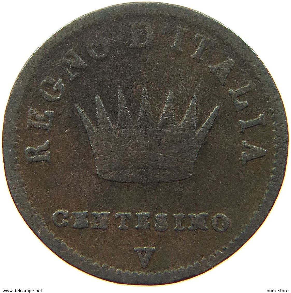 ITALY STATES NAPOLEON I. CENTESIMO 1811 /00 V Napoleon I. (1804-1814, 1815) #t144 0881 - Napoleonische