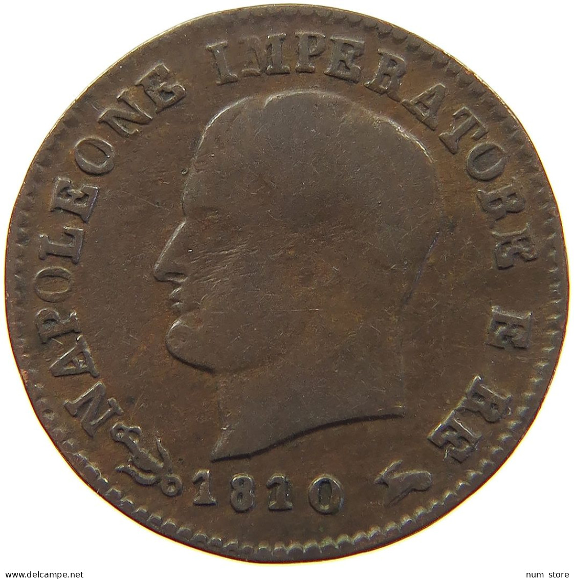 ITALY STATES NAPOLEON I. CENTESIMO 1810 V Napoleon I. (1804-1814, 1815) #s029 0037 - Napoleoniche