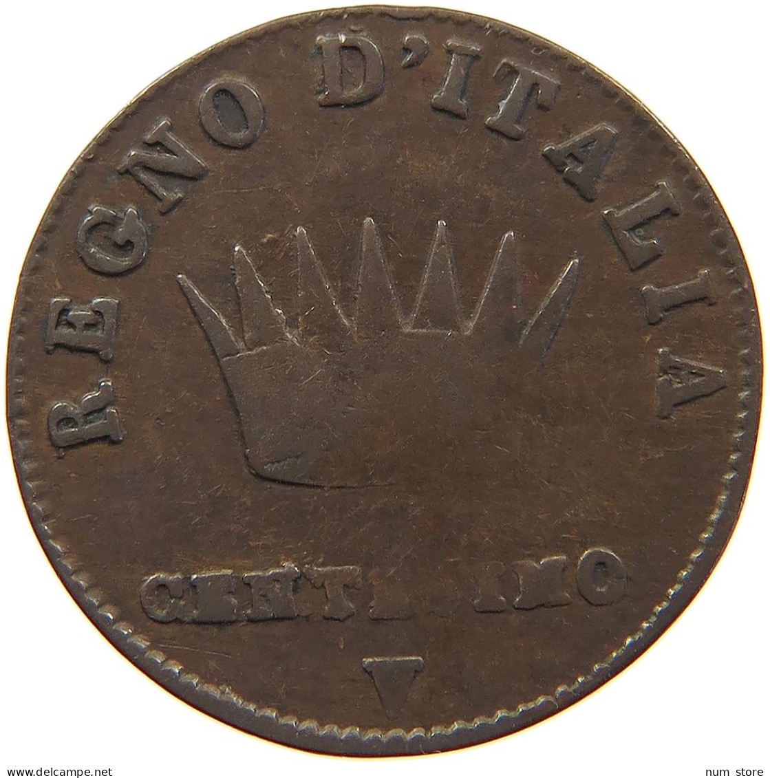 ITALY STATES NAPOLEON I. CENTESIMO 1810 V Napoleon I. (1804-1814, 1815) #s029 0037 - Napoleonic