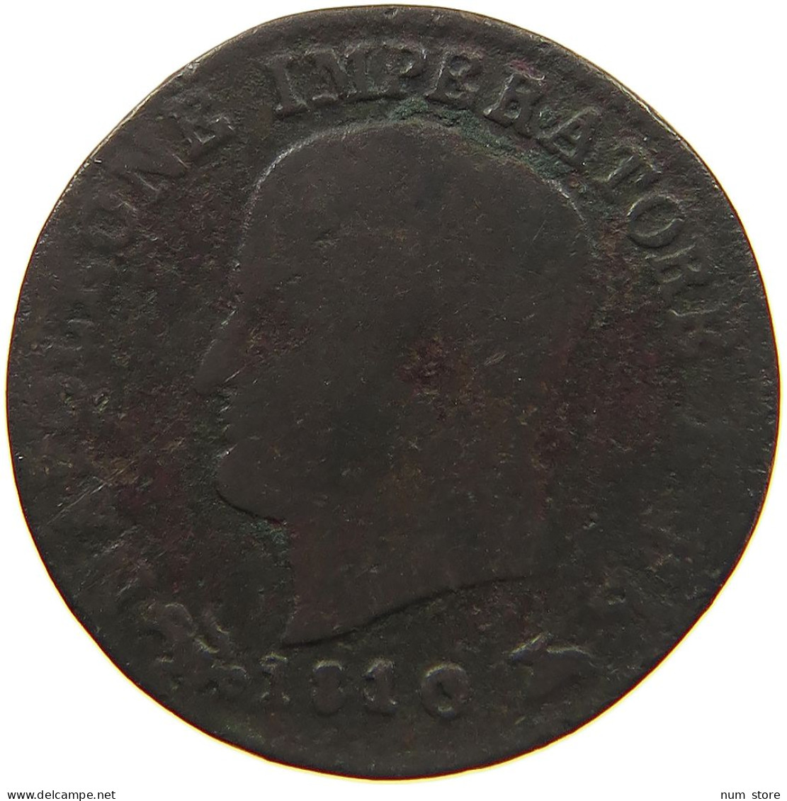 ITALY STATES NAPOLEON I. CENTESIMO 1810 V Napoleon I. (1804-1814, 1815) #c022 0601 - Napoleontisch