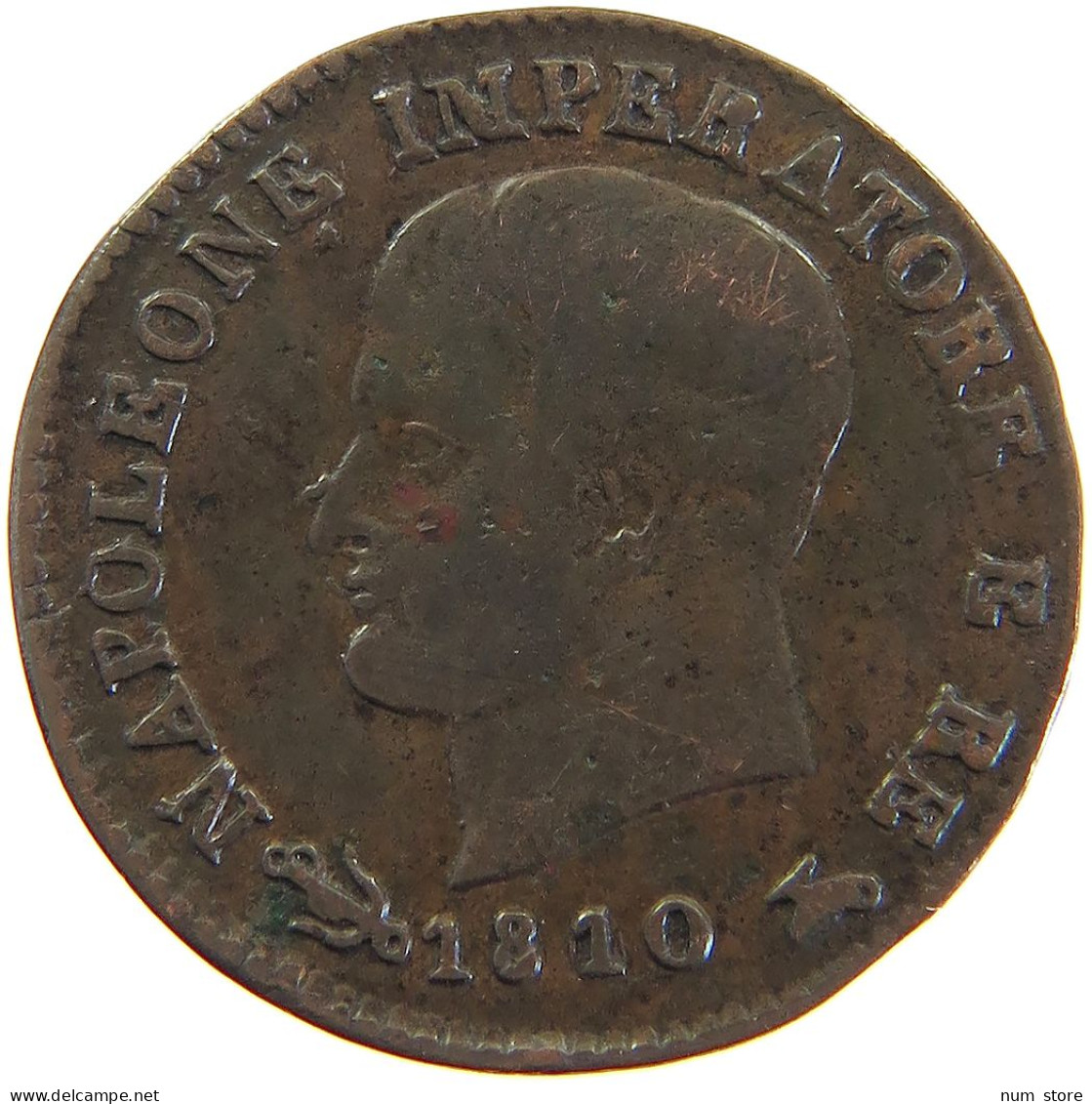 ITALY STATES NAPOLEON I. CENTESIMO 1810 V Napoleon I. (1804-1814, 1815) #t017 0023 - Napoléonniennes